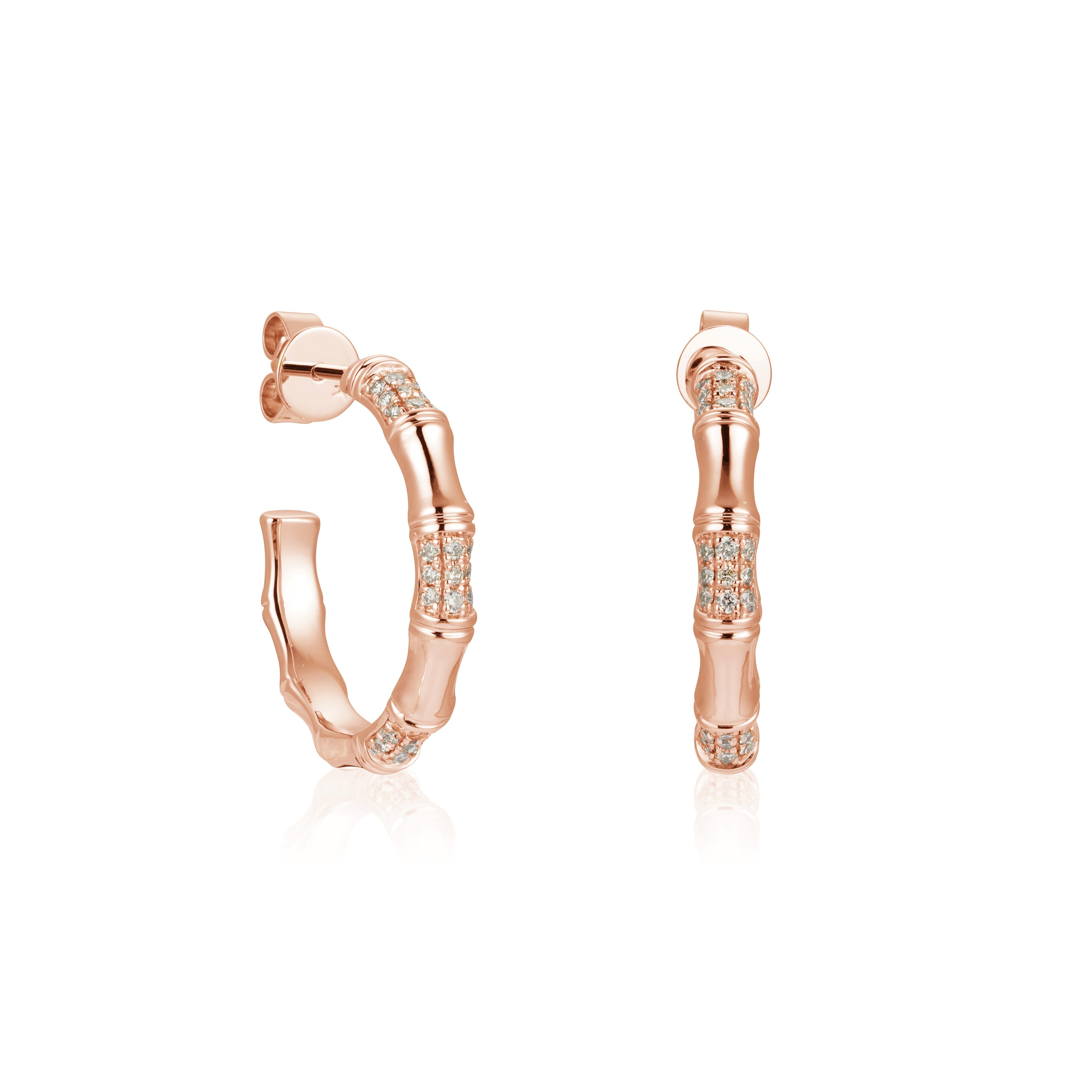 Gleaming Hoopla Diamond Earrings