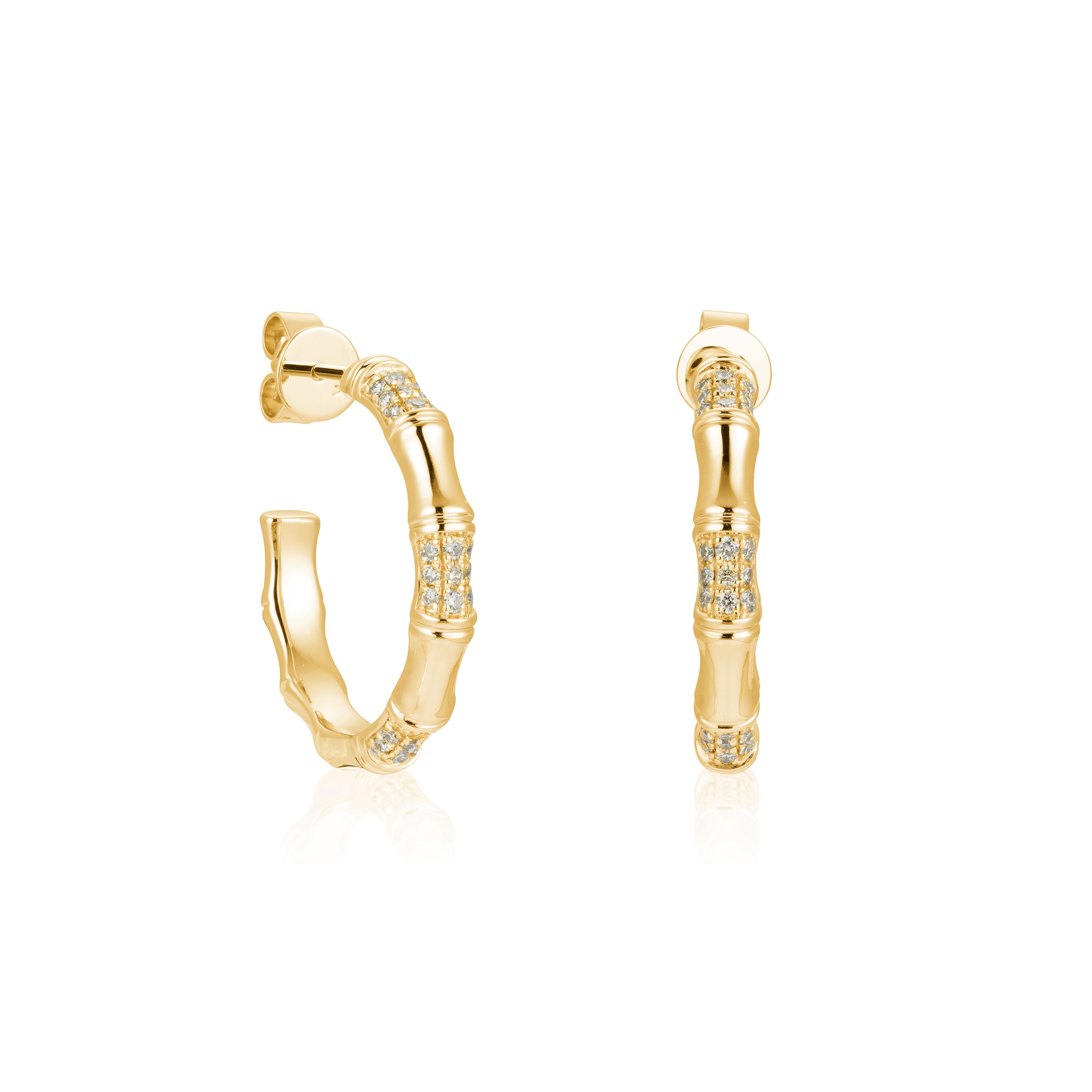 Gleaming Hoopla Diamond Earrings