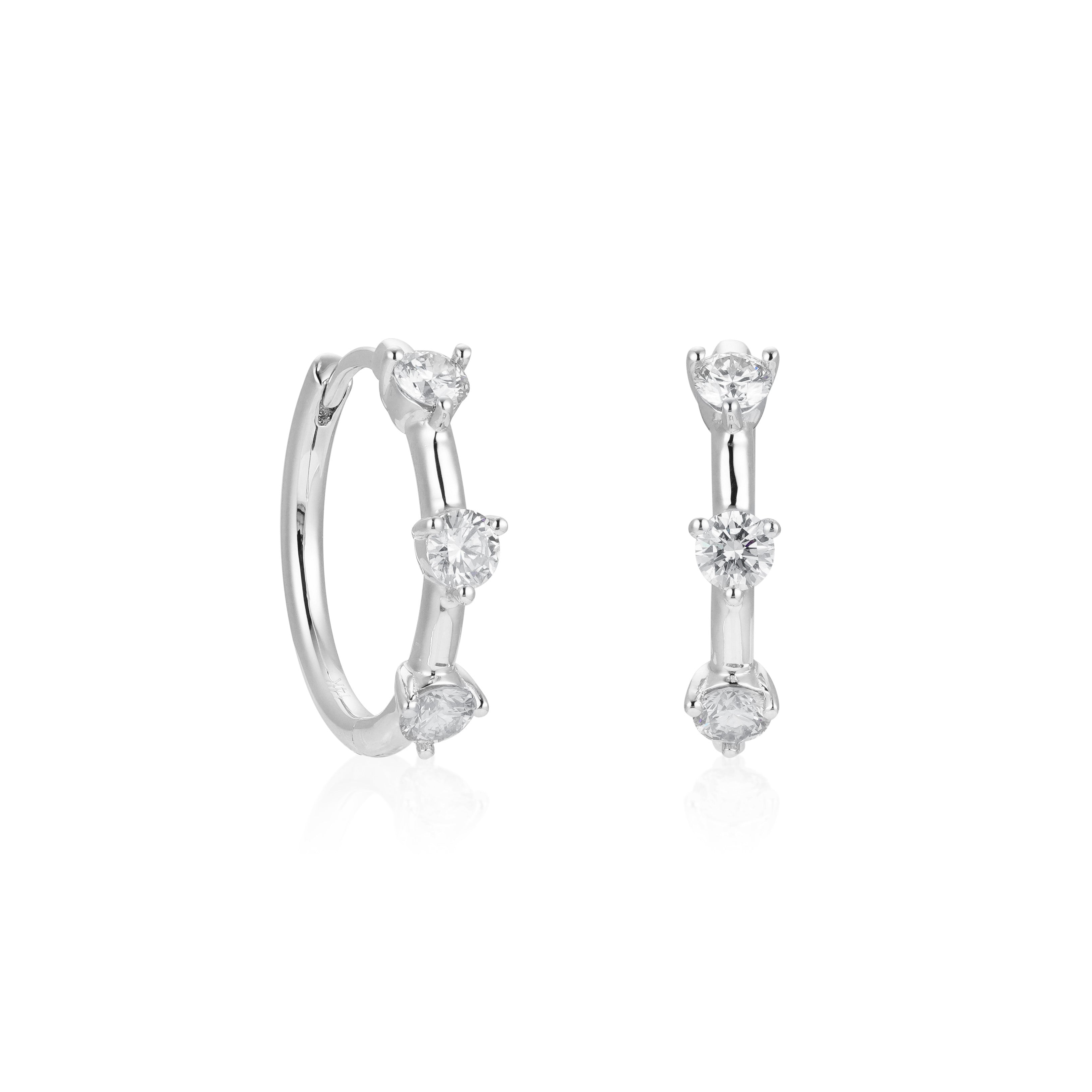 Trio Diamond Earrings