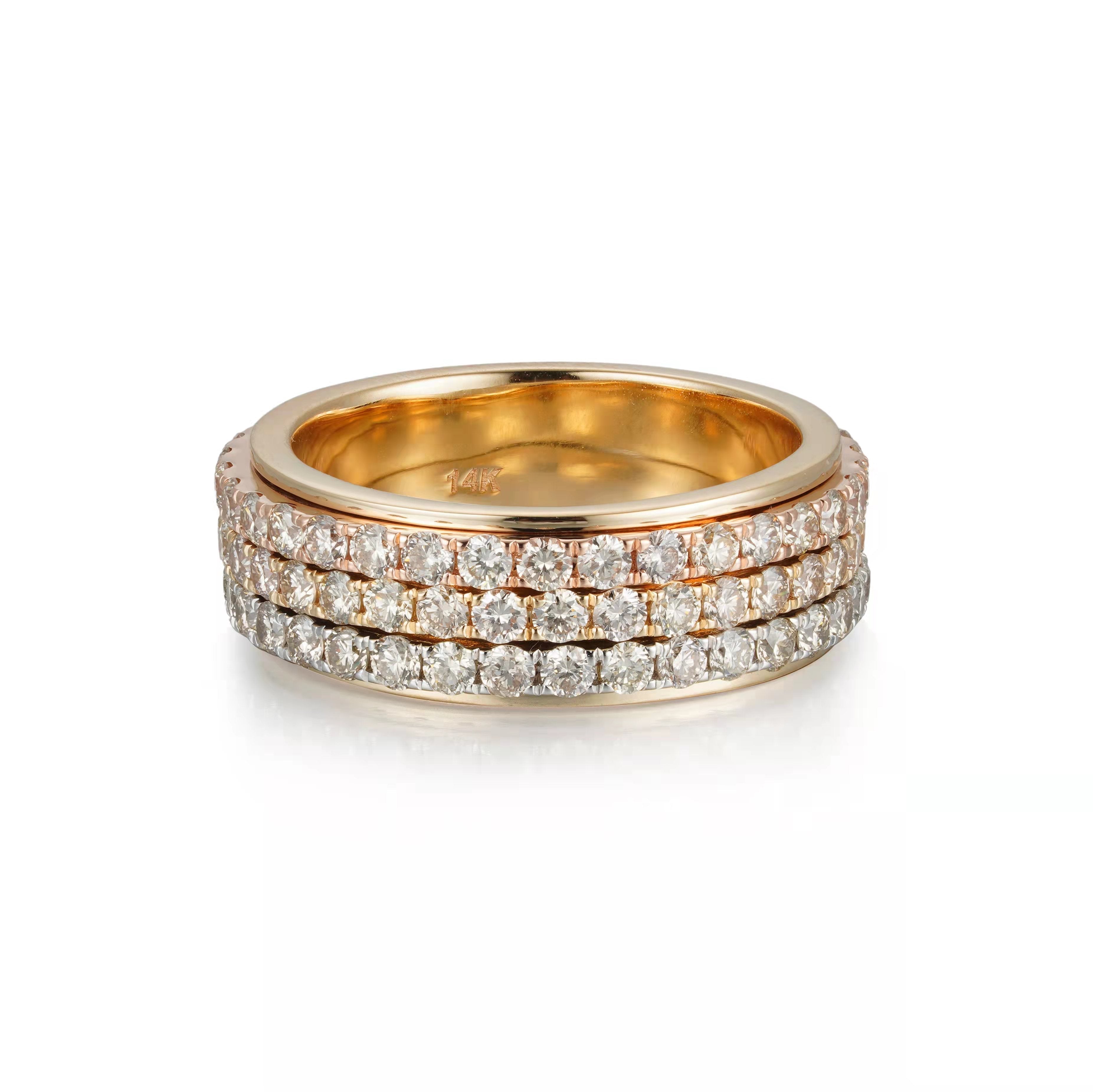 Trinity Rotating Diamond Ring