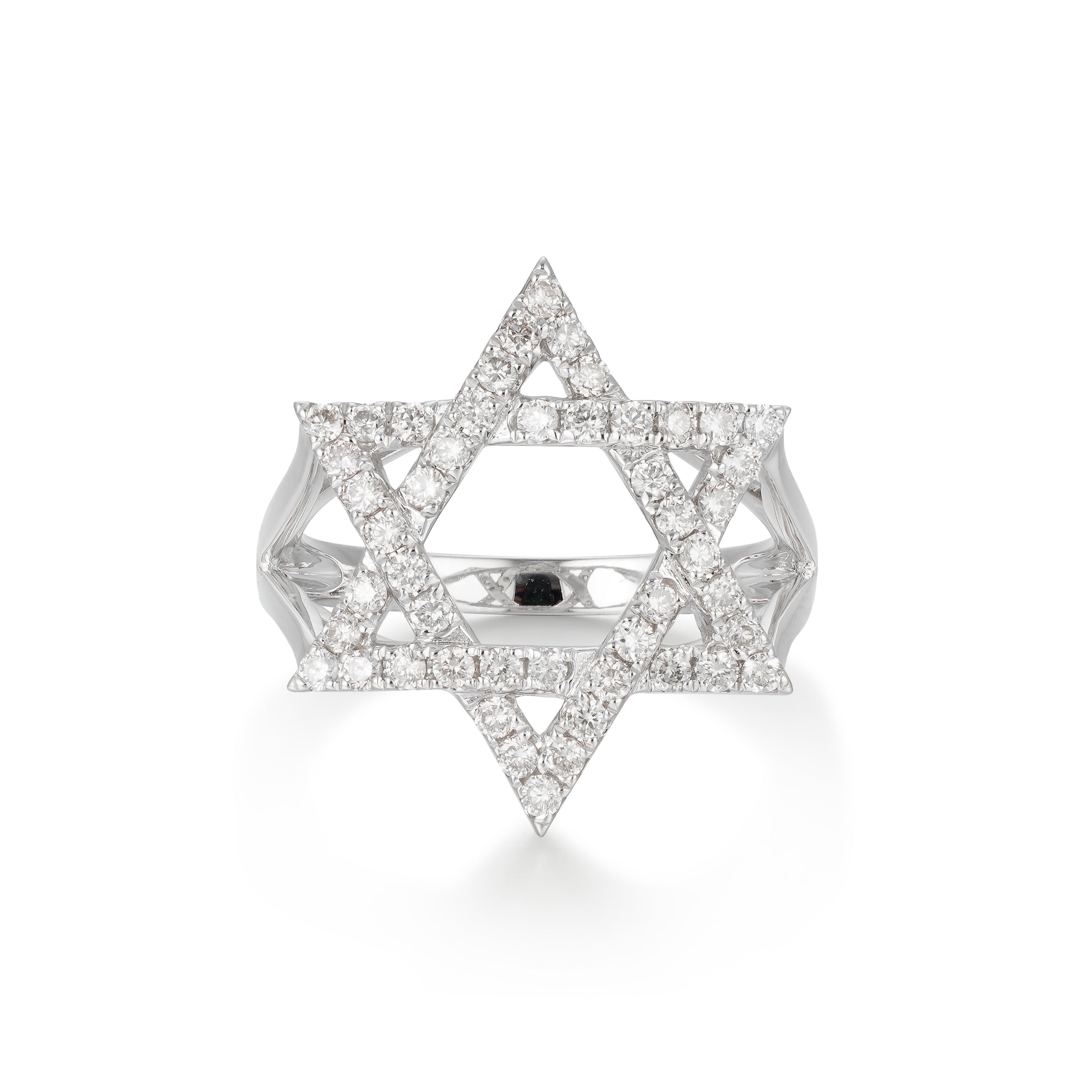 Star of David Diamond Ring