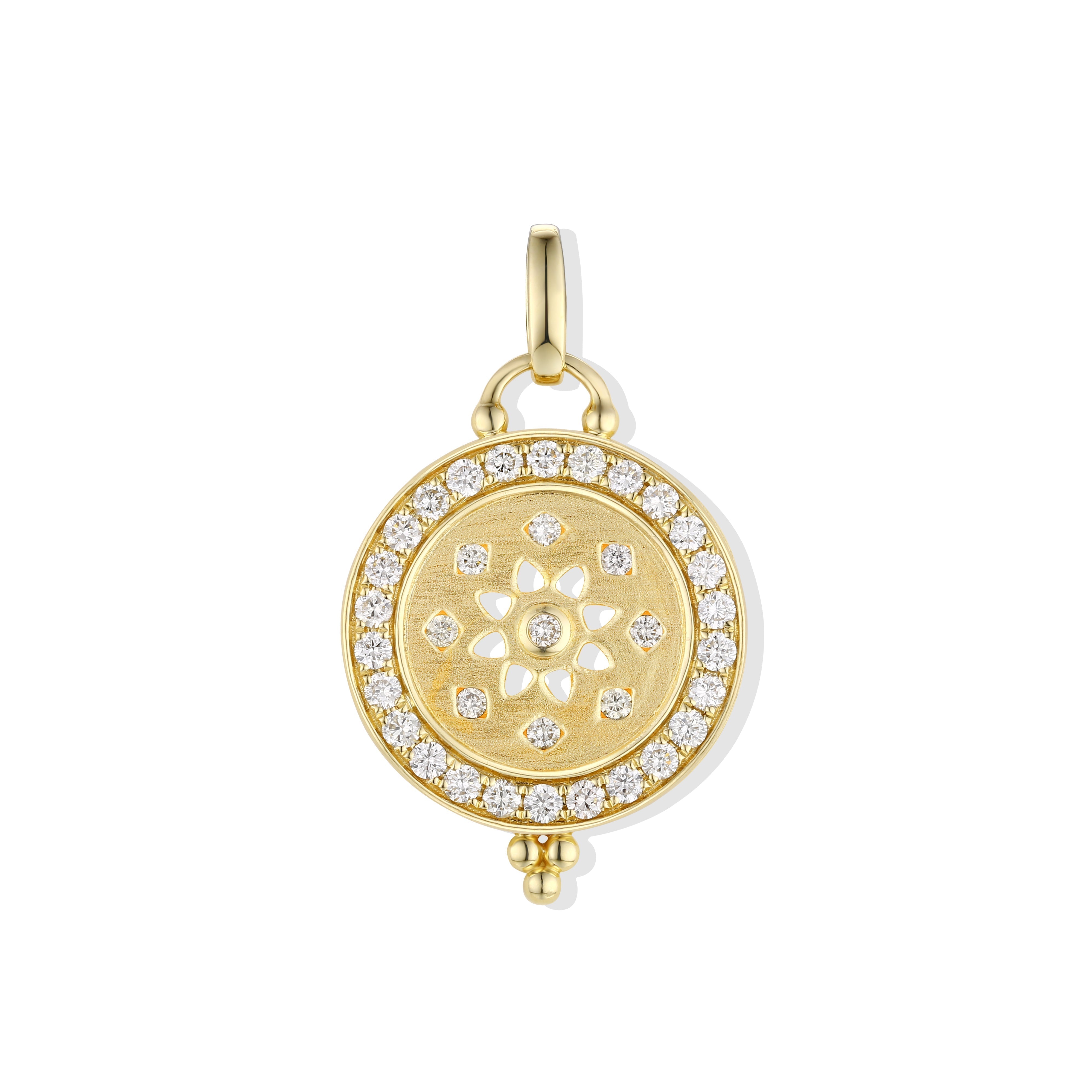 Rangoli Bloom Diamond Pendant