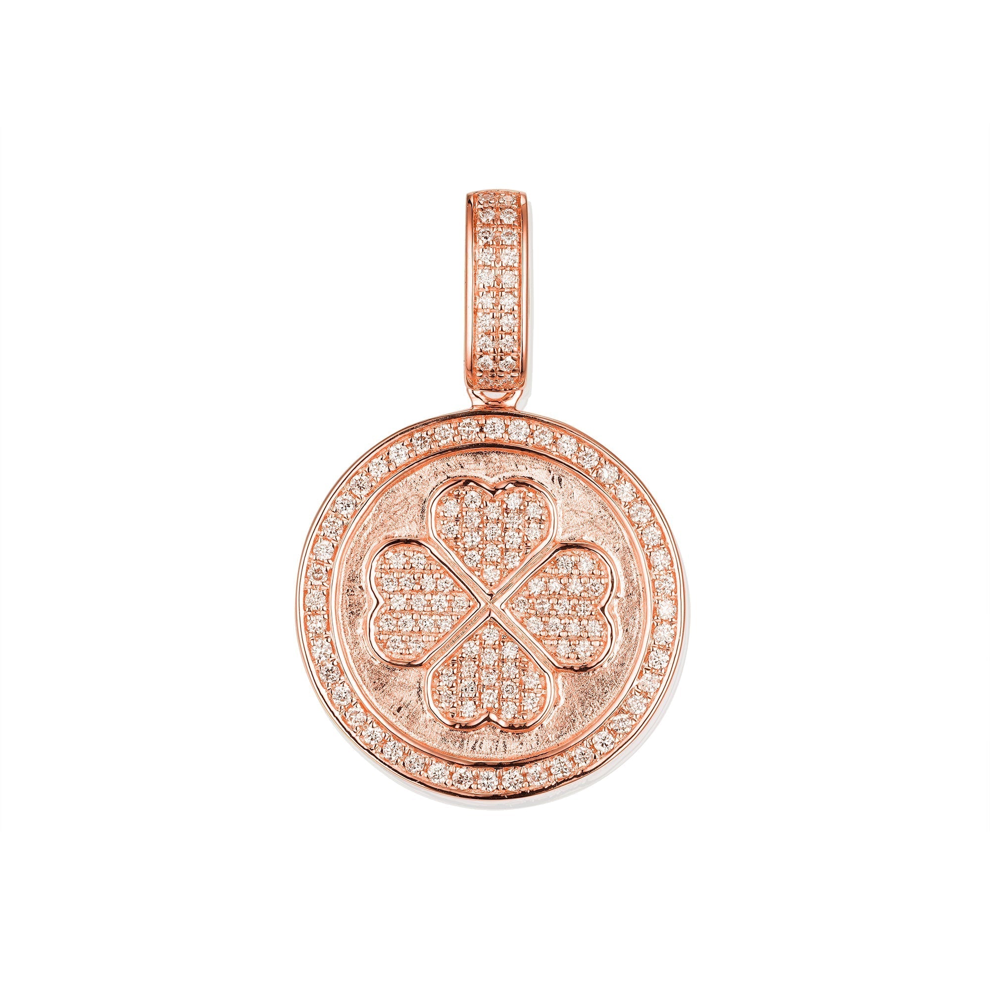 Lucky Clover Diamond Pendant