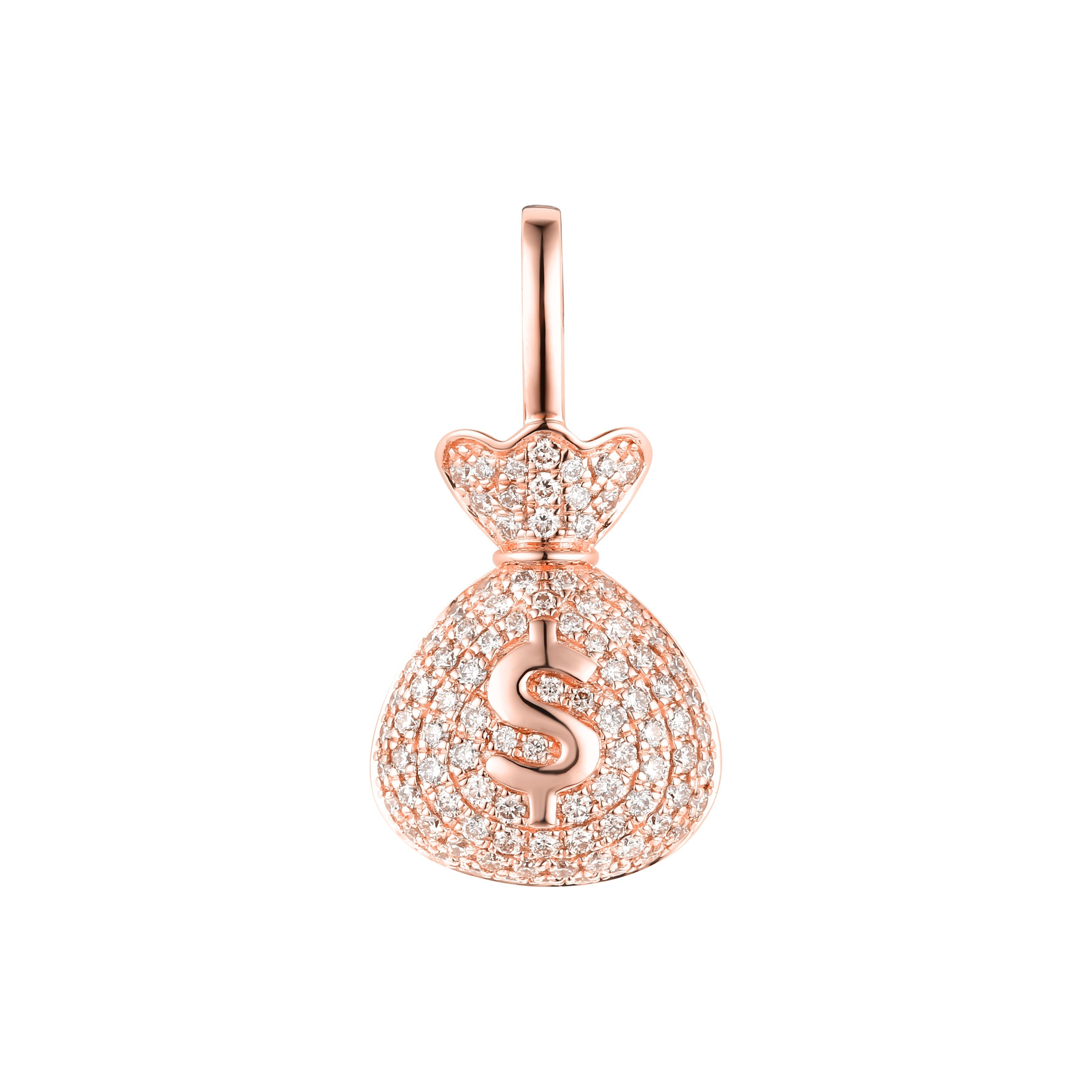 Diamond Money Bag Pendant