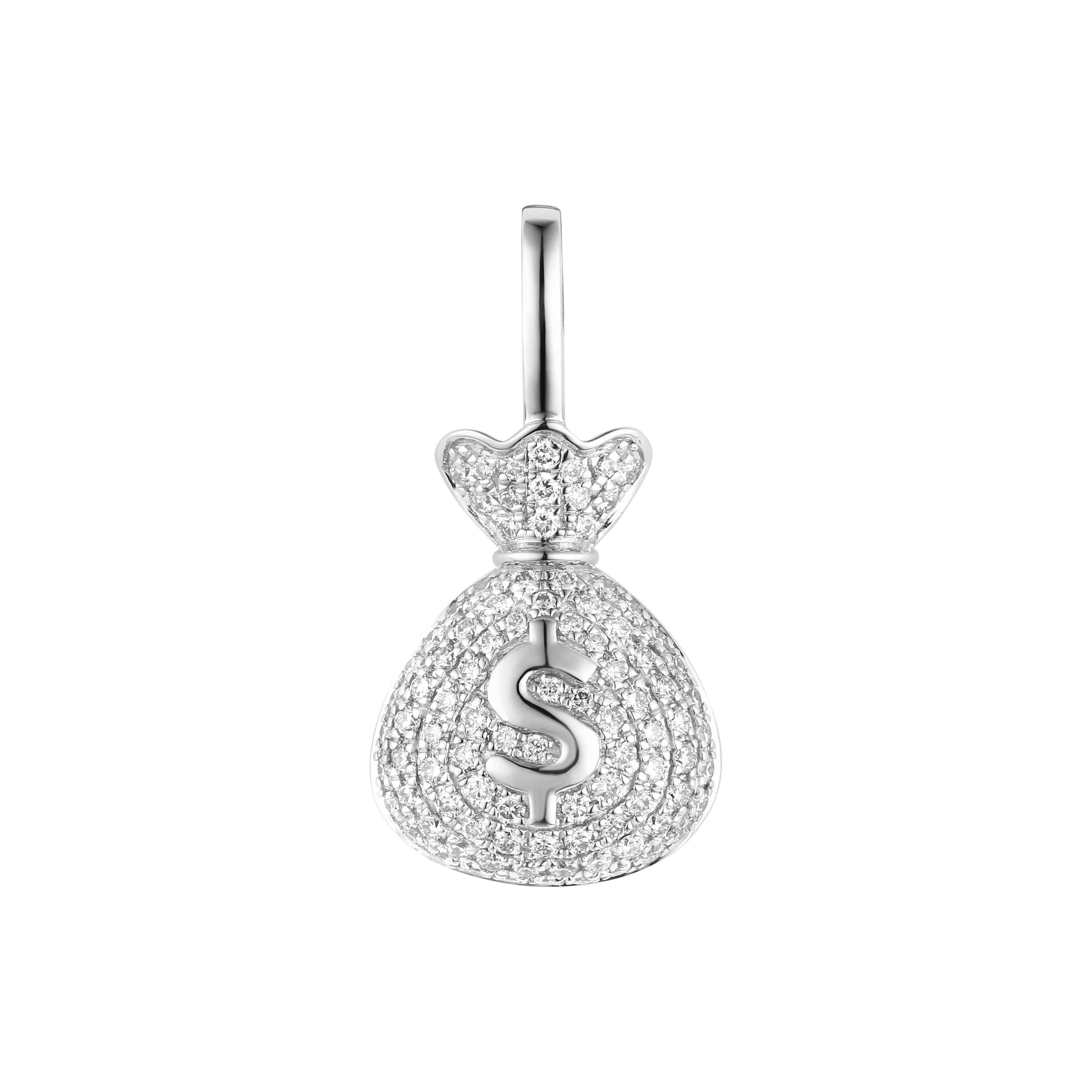 Diamond Money Bag Pendant