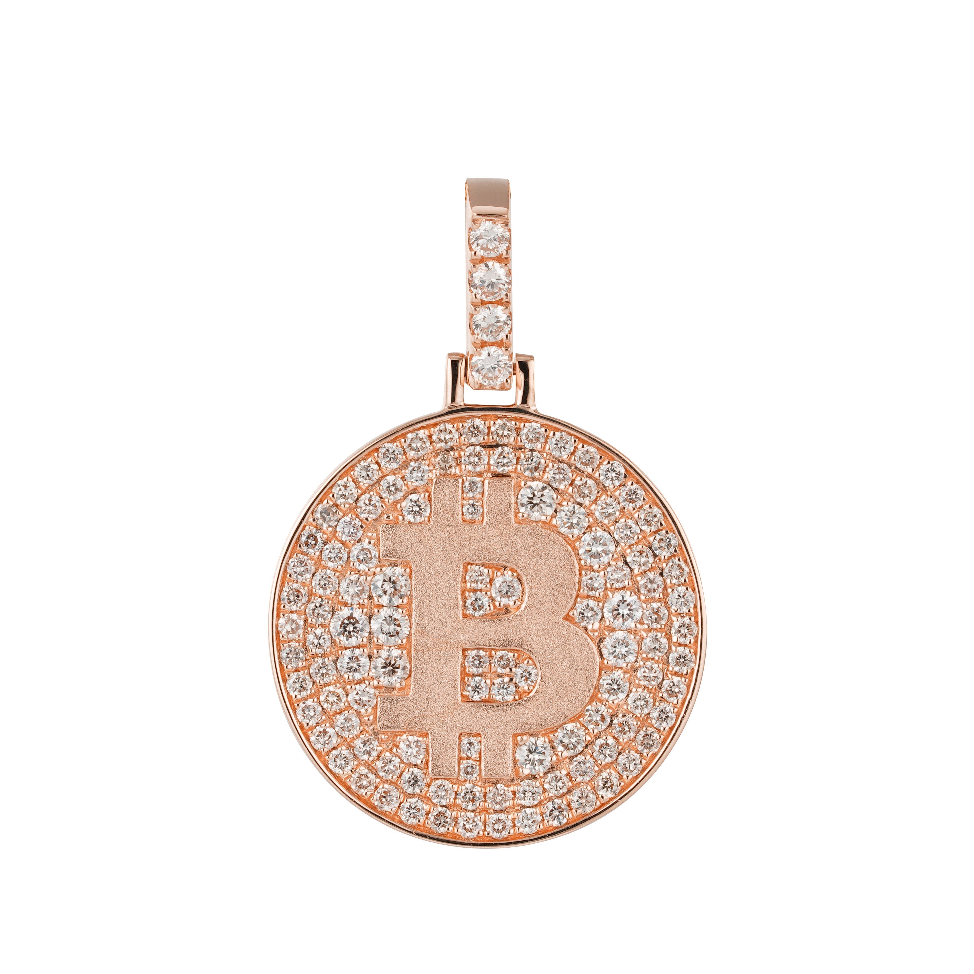 Diamond Bitcoin Pendant