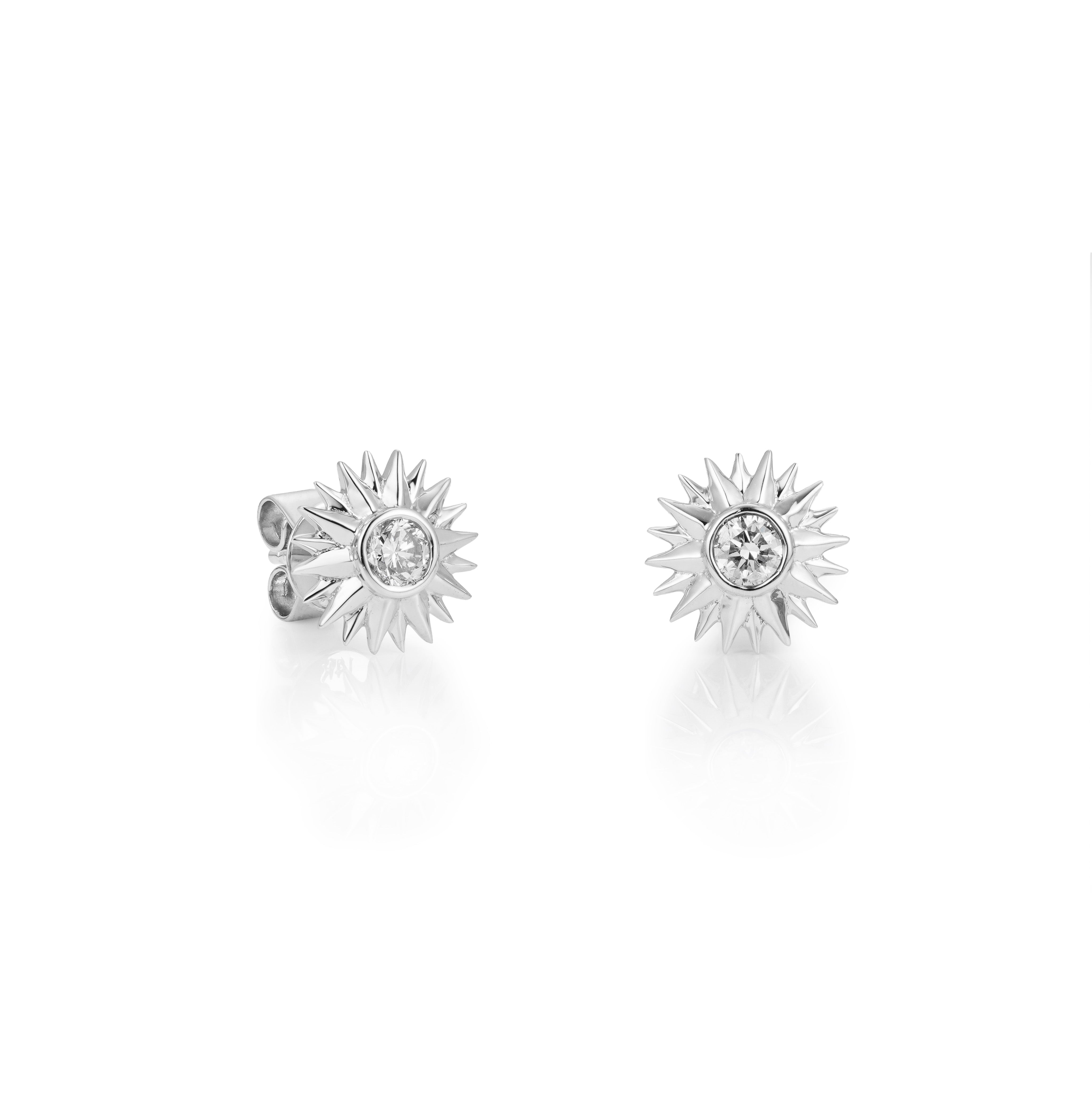 Sunshine Diamond Stud Earrings