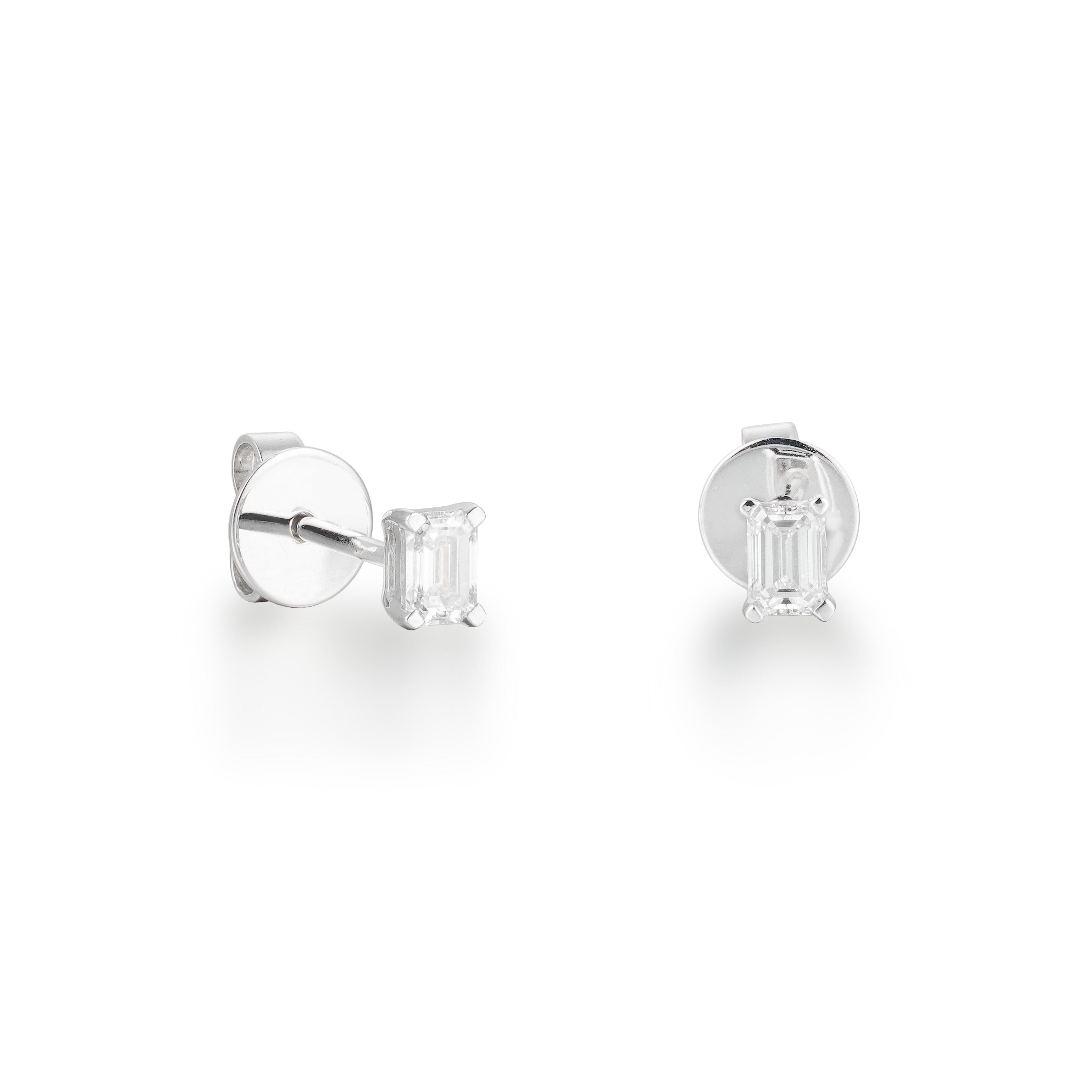 10 Pointer Baguette Diamond Studs