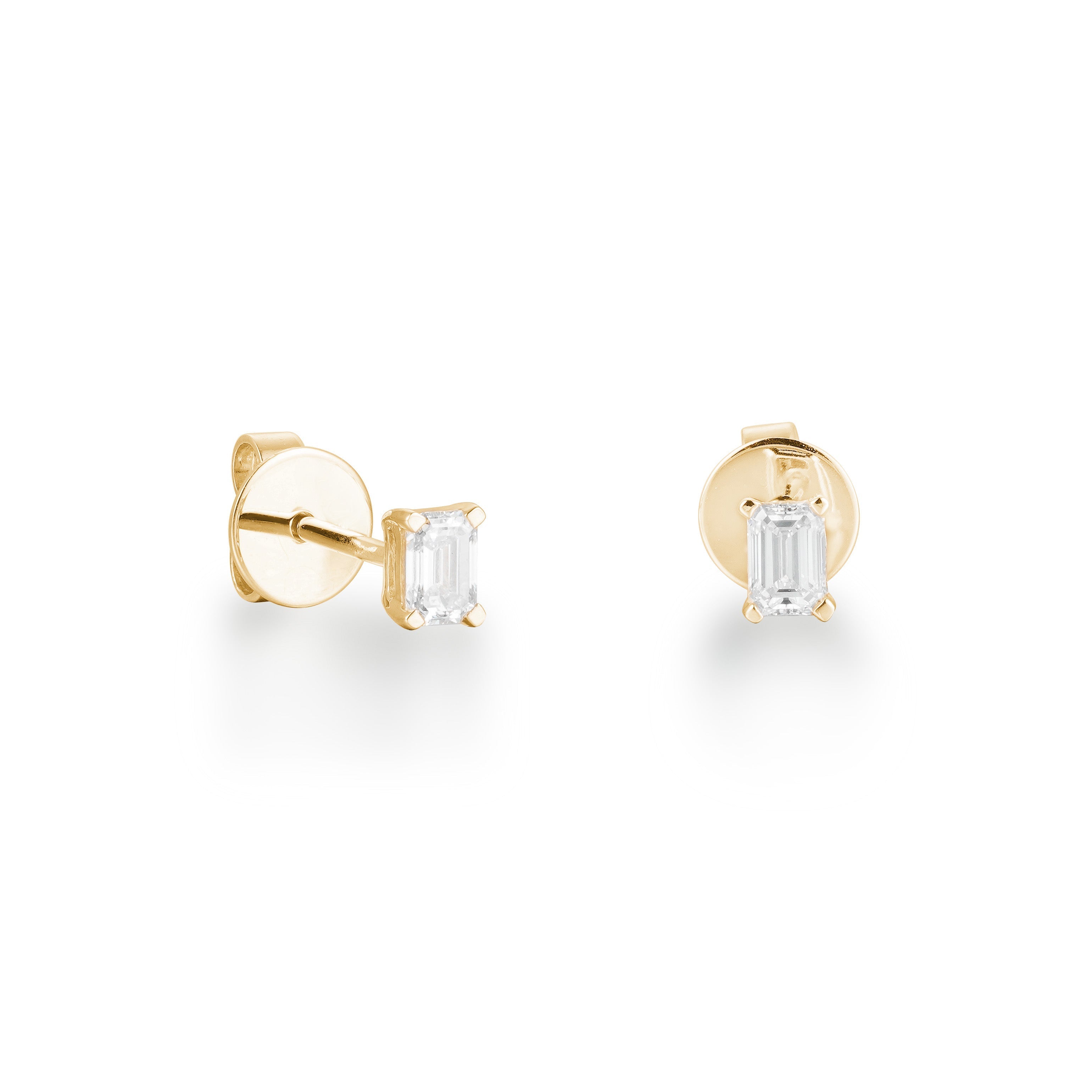 10 Pointer Baguette Diamond Studs