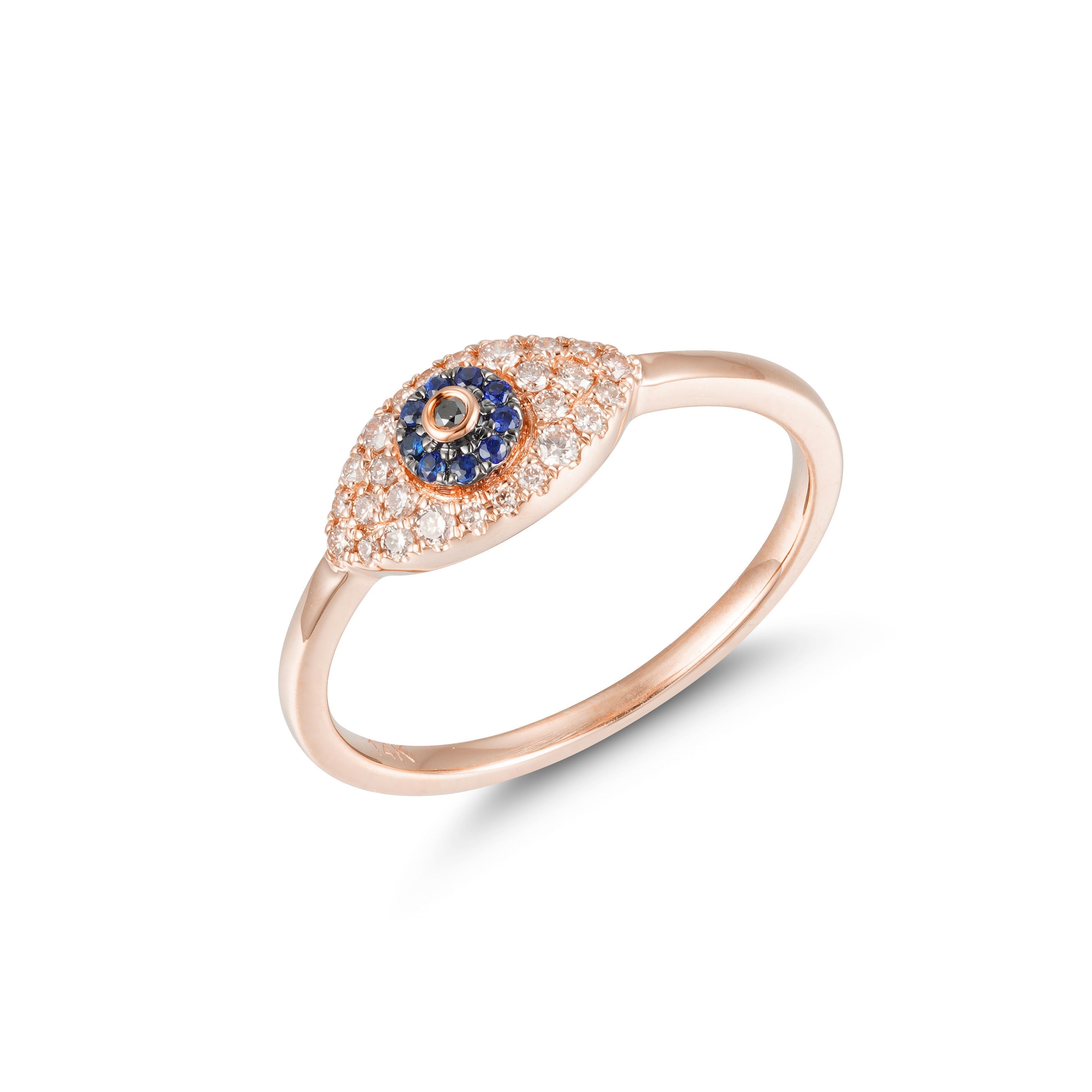 Marquise Evil Eye Diamond Ring