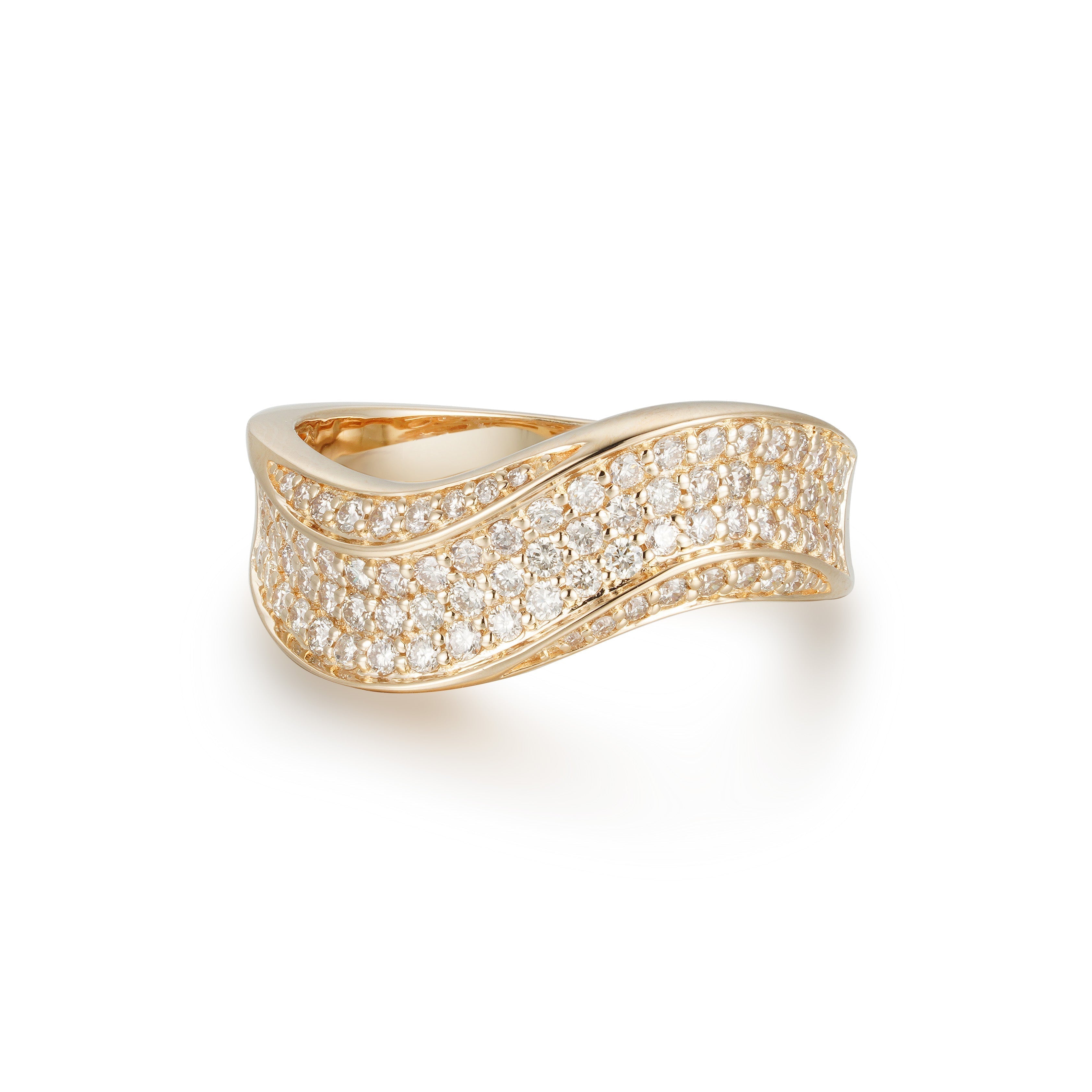 Luxe Wave Diamond Ring